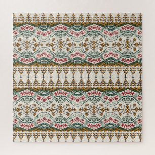 Puzzle Elégante frontière florale ethnique Boho