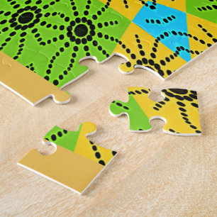 Puzzle Elégante impression vectorielle africaine Spider M