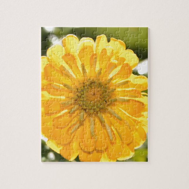 Puzzle Élégante marguerite fleurie jaune (Vertical)