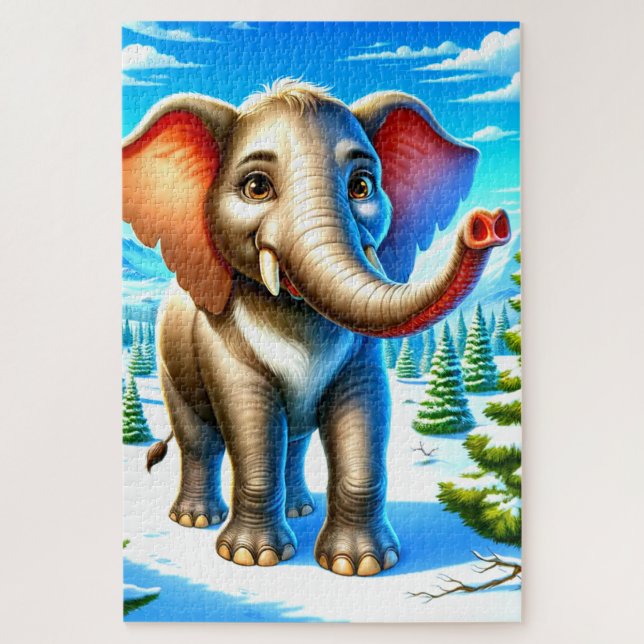 Puzzle Eléphant (Vertical)