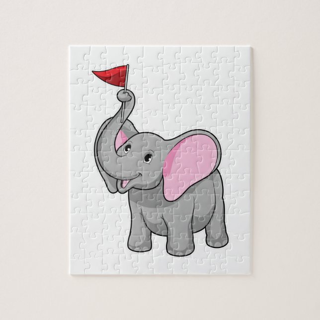 Puzzle Elephant (Vertical)