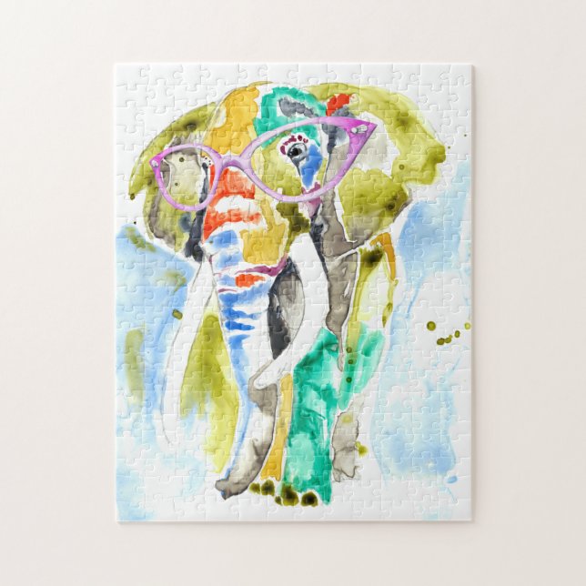 Puzzle Eléphant à pantalon intelligent (Vertical)