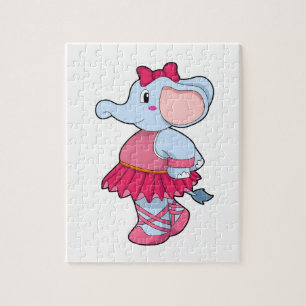 Puzzle Eléphant au Ballet avec jupe