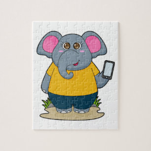 Puzzle Eléphant avec mobile