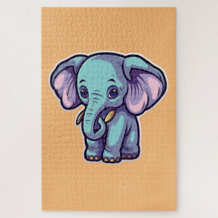 PUZZLE ÉLÉPHANT DE CARTOON
