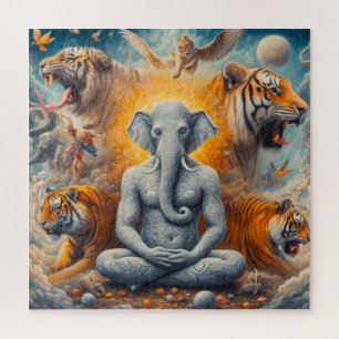 Puzzle éléphant spirituel