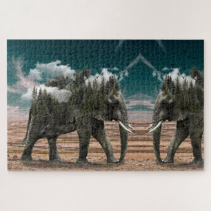 Puzzle Eléphants