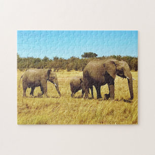 Puzzle Eléphants, Masai Mara