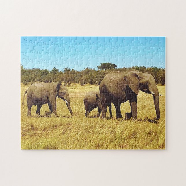Puzzle Eléphants, Masai Mara (Horizontal)