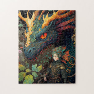 Puzzle Elf Et Dragon Imaginaire Art