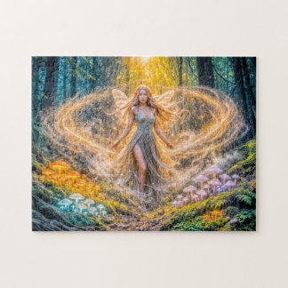 Puzzle Elfe de Fantasy Dynamique dans Champignon de Forêt