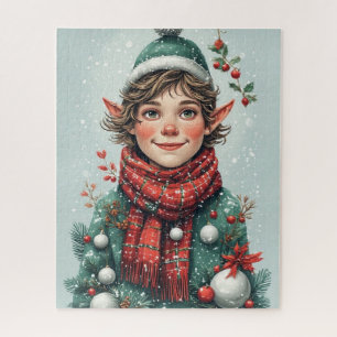 Puzzle Elfe Décoratif de Noël