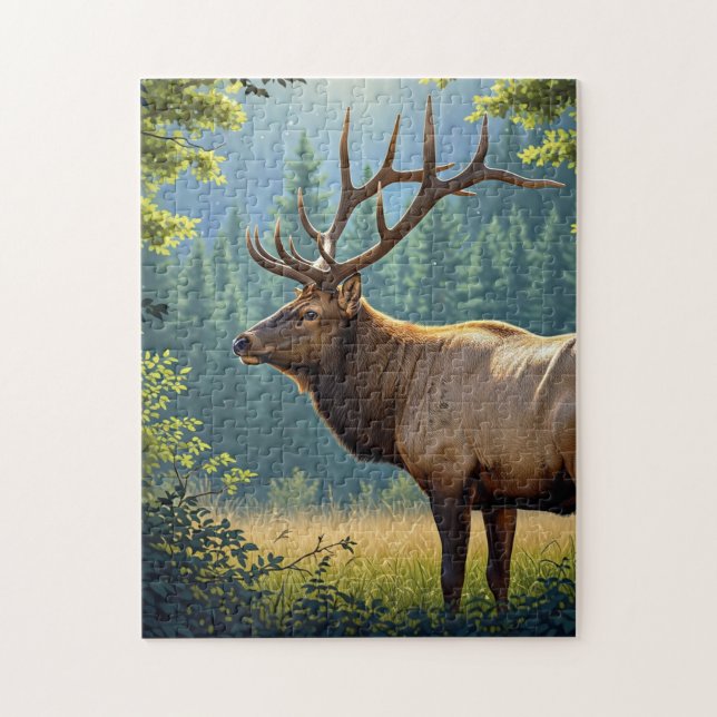 Puzzle Elk (Vertical)