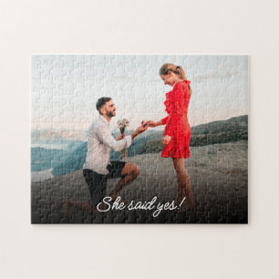 Puzzle Elle A Dit Oui ! Faire-part de Fiançailles photo p