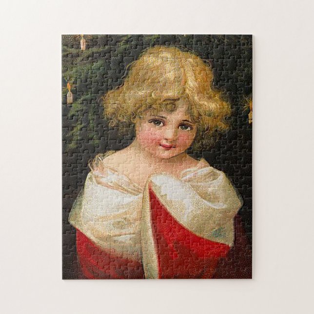 Puzzle Ellen H. Clapsaddle - fille de Noël (Vertical)