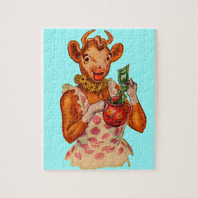 Puzzle Elsie the Cow, gestionnaire de l'argent (Vertical)