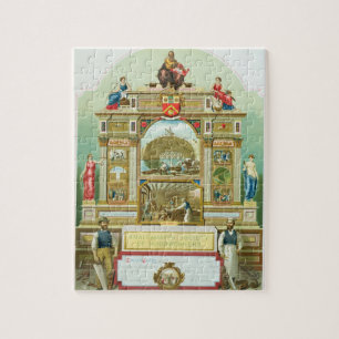 Puzzle Emblème commercial de la société amalgamée de