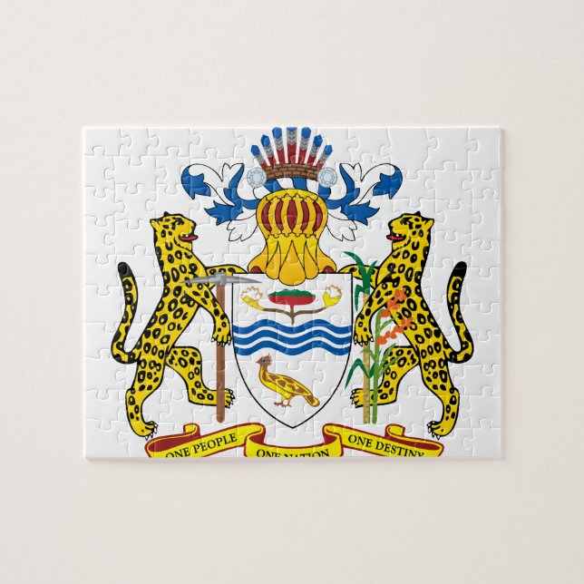 Puzzle emblème de guyana (Horizontal)