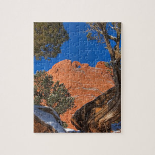 Puzzle Embrassant des chameaux encadrés par l'arbre 01