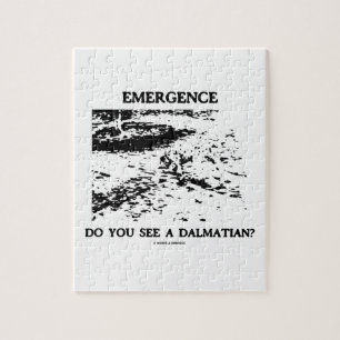 Puzzle Émergence voyez-vous un Dalmate ? Illusion optiqu