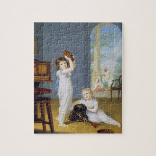 Puzzle Emily et maçon de George, c.1794-95 (huile sur la