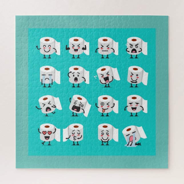 Puzzle Emjoi en papier amusant (Vertical)