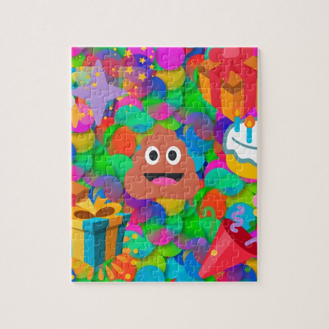 Puzzle emoji joyeux pod'anniversaire (Vertical)