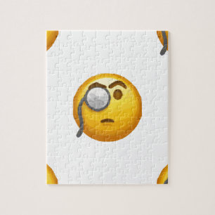 Puzzle emoji monocle