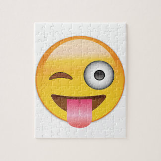 Puzzle Emoji - visage avec la langue