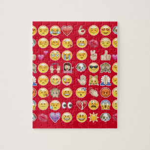 Puzzle émoticône rouge