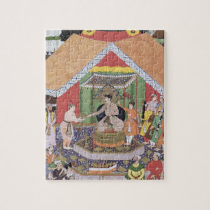 Puzzle Empereur Akbar (r.1556-1605) amusé par son fos