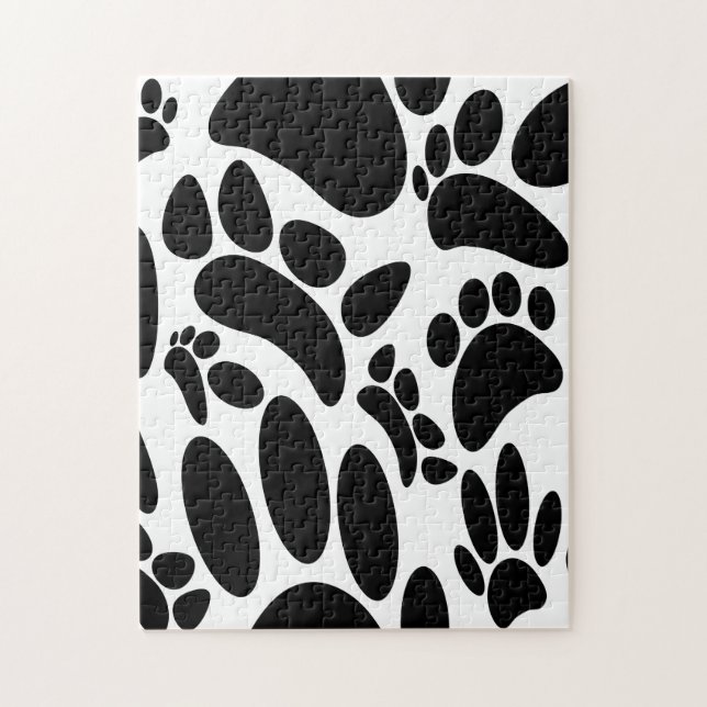 Puzzle Empreinte Abstraite de chien (Vertical)