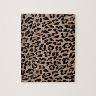 Puzzle empreinte de léopard cheetah