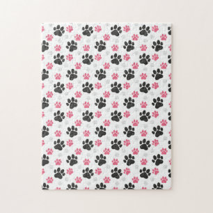 Puzzle Empreinte de patte Black Pink pour propriétaire de