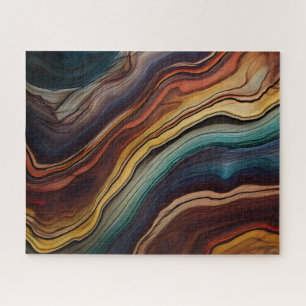 Puzzle en bois coloré