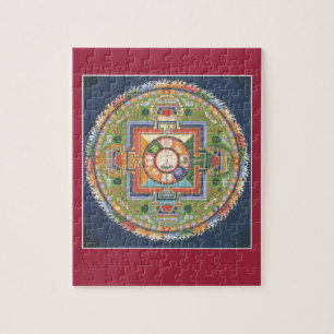 PUZZLE EN ÉTAIN - mandala Bouddha de compassion