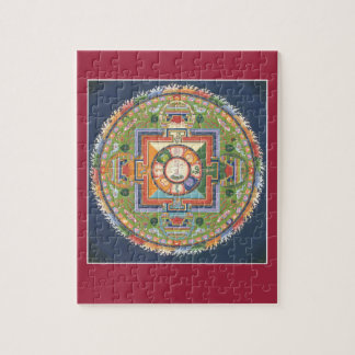 PUZZLE EN ÉTAIN - mandala Bouddha de compassion