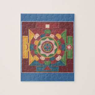 PUZZLE EN ÉTAIN - mandala des 5 éléments