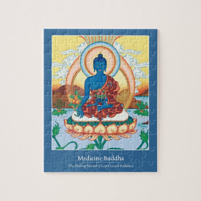 PUZZLE EN ÉTAIN - médecine Bouddha - maître de la (Vertical)