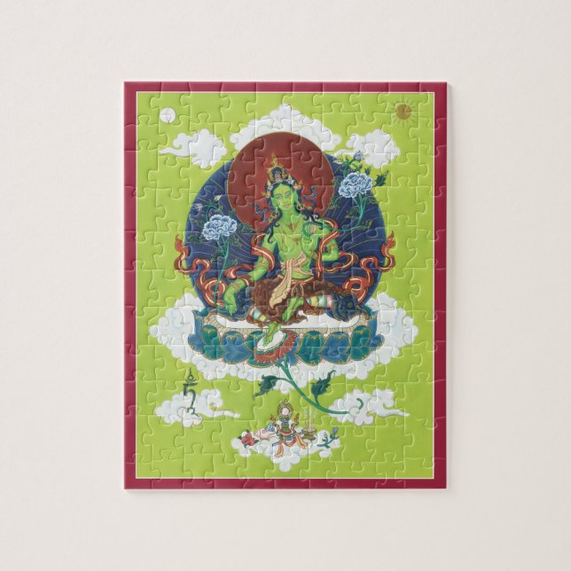 PUZZLE EN ÉTAIN - Tara vert - mère de tout le (Vertical)