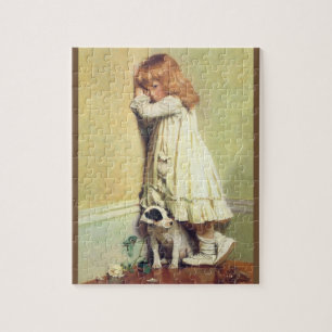 Puzzle En honte de Charles Burton Barber, Art Vintage