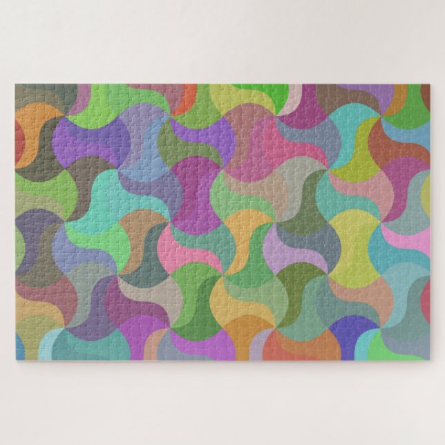 puzzle en mosaïque pastel (Horizontal)