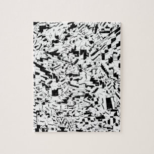 Puzzle en noir et blanc