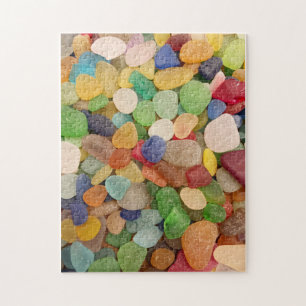 Puzzle en verre de mer d'arc-en-ciel
