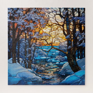Puzzle en verre verni
