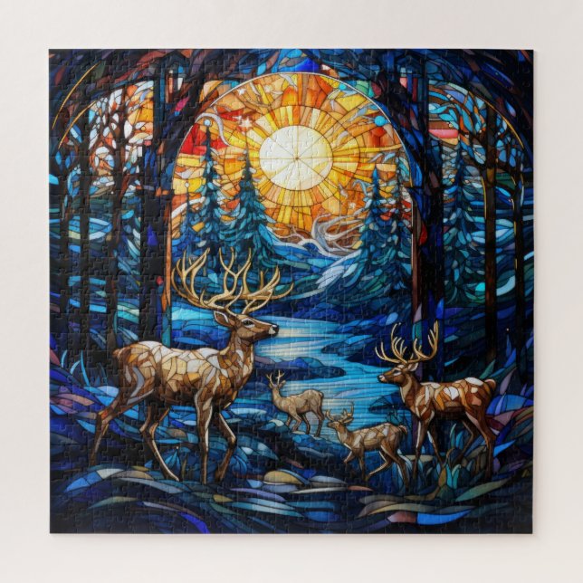 Puzzle en verre verni (Vertical)