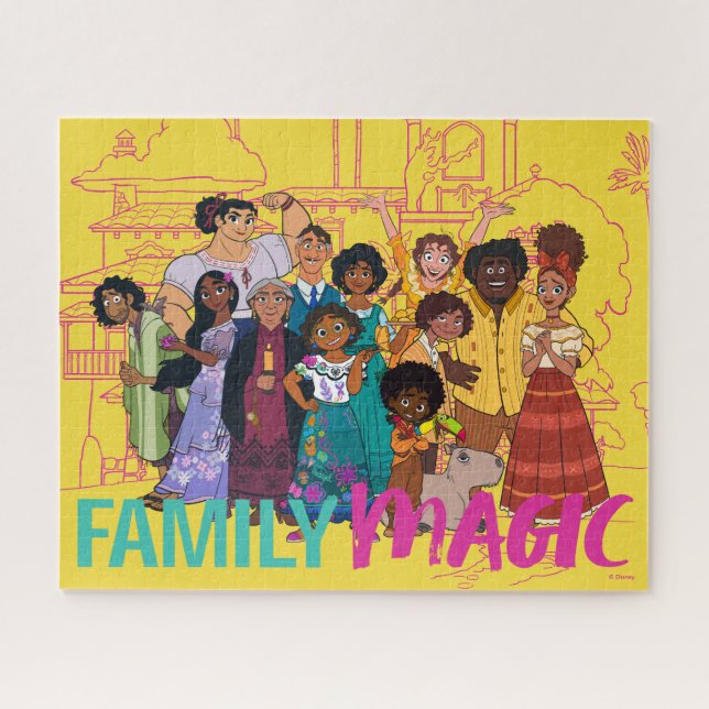 Puzzle Encanto | Famille Madrigal - Magie familiale (Horizontal)