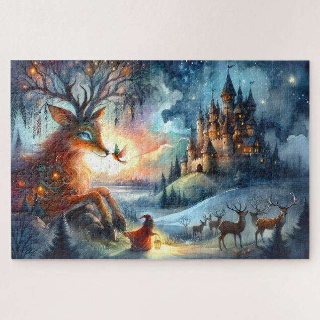 Puzzle Enchanted Castle Winter Art (Horizontal)