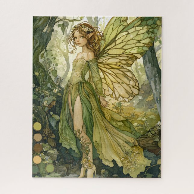 Puzzle Enchanted Forest Fairy With Wings (Vertical)