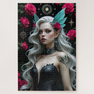 Puzzle Enchanter Elf Maiden avec des ailes Turquoises et